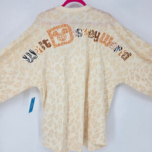 Walt Disney World Animal Kingdom Safari Letters Spirit Jersey Large NWT